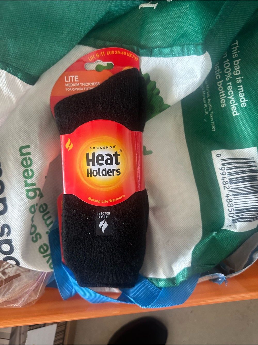 Men's Lightweight No-Show Socks in Black